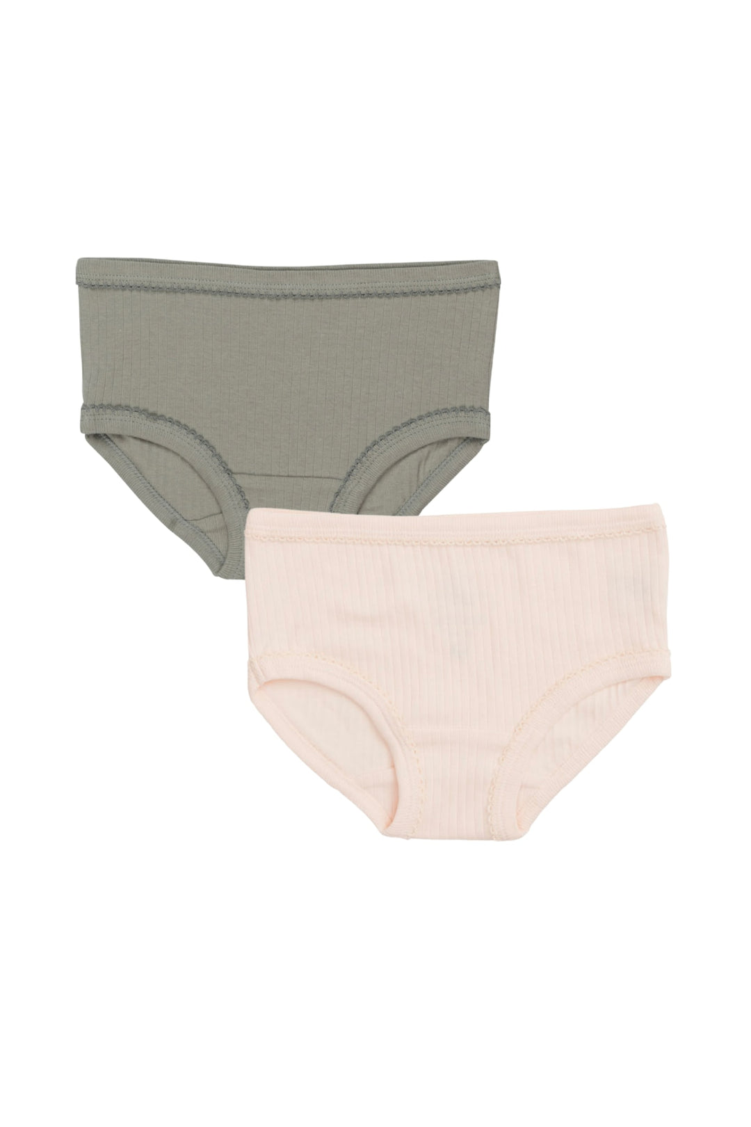 2-PAK UNDERBUKSER I RIB JERSEY - GREY/ SOFT PINK COMB. CORE