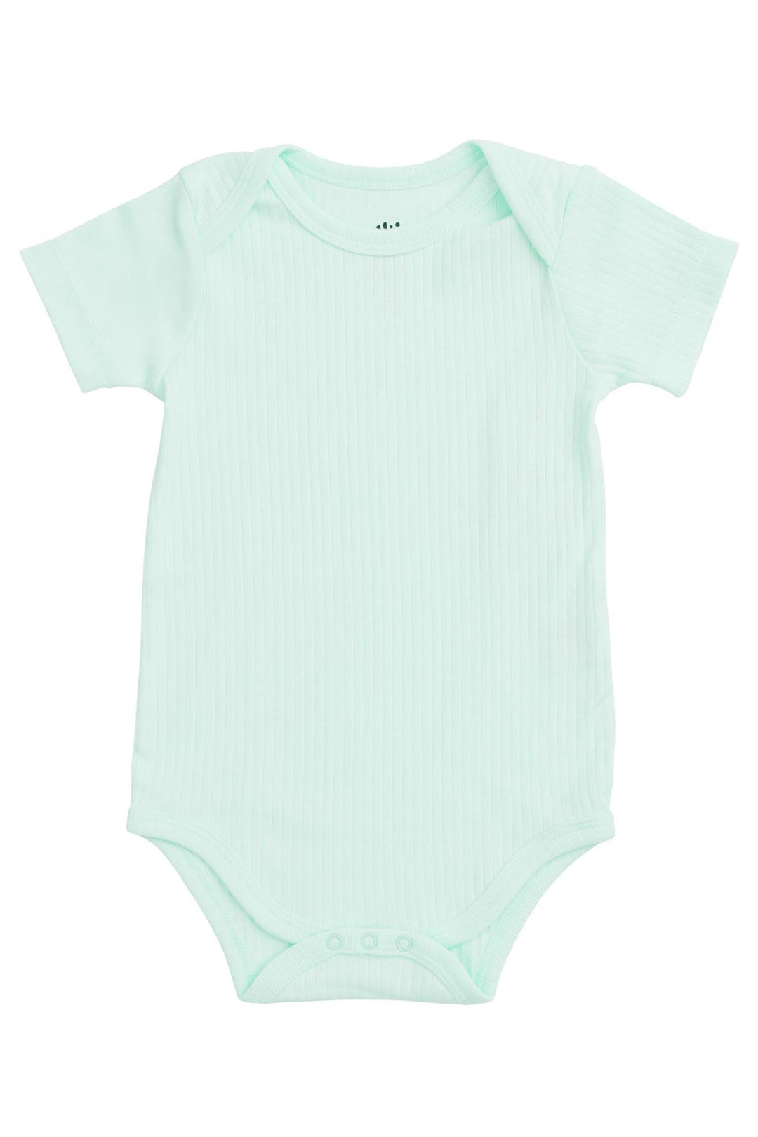 BODYSTOCKING I RIB JERSEY MED KORTE ÆRMER - MINT