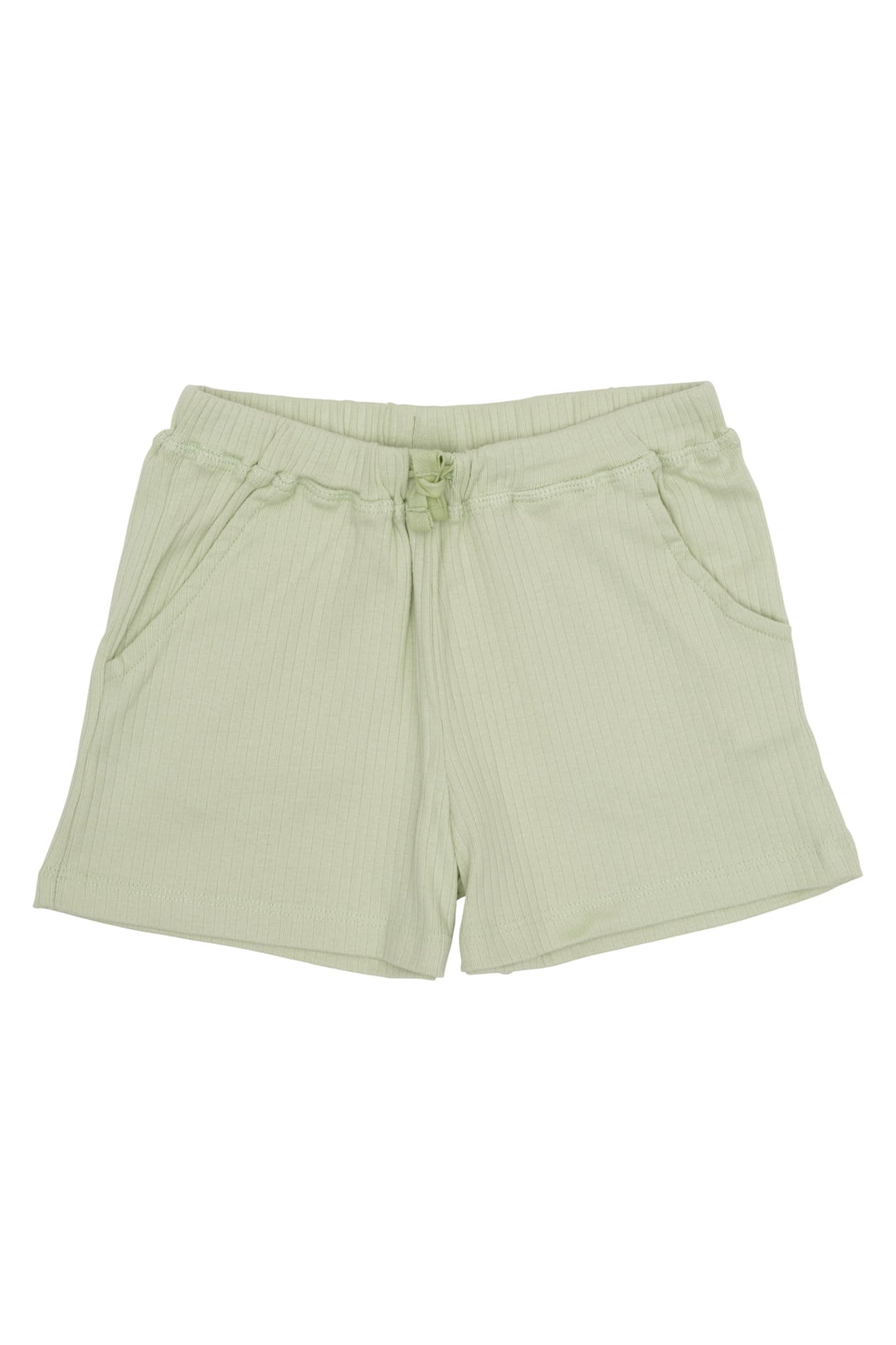 SHORTS I RIB JERSEY - DUSTY GREEN
