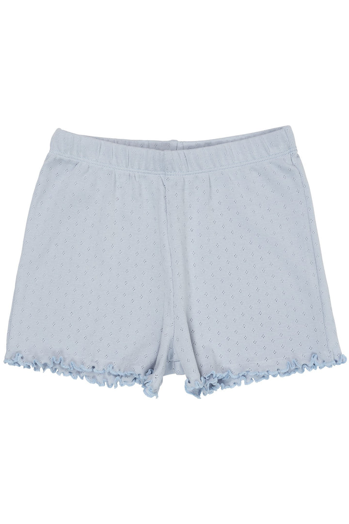 POINTELLE SHORTS - DUSTY BLUE