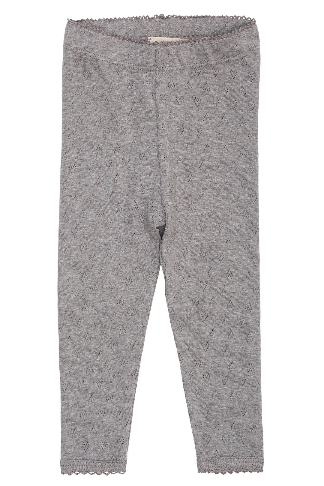 LEGGING M. HJERTE MØNSTER - GREY MEL
