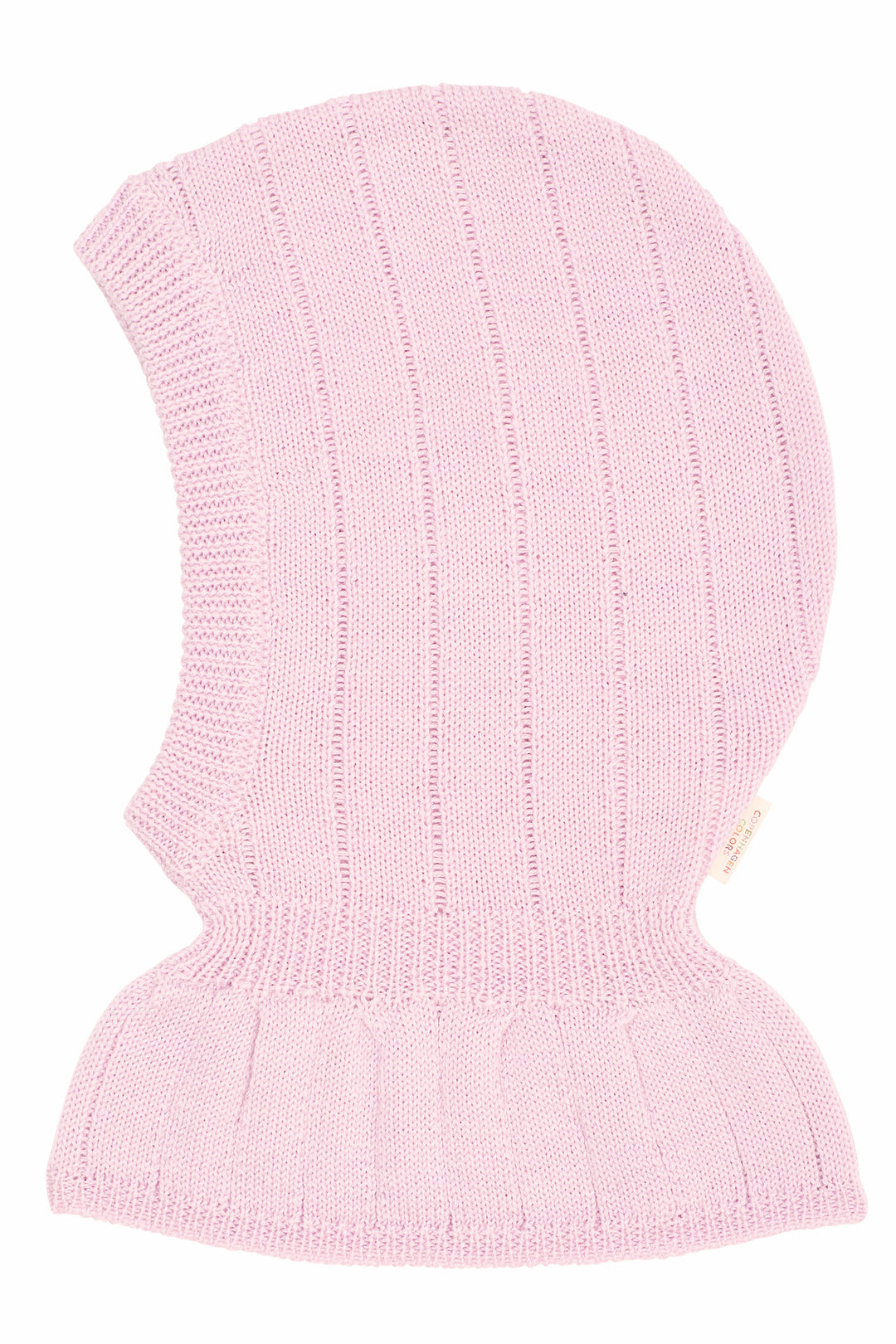 STRIKKET UNISEX ELEFANTHUE I MERINOULD - BUBBLEGUM