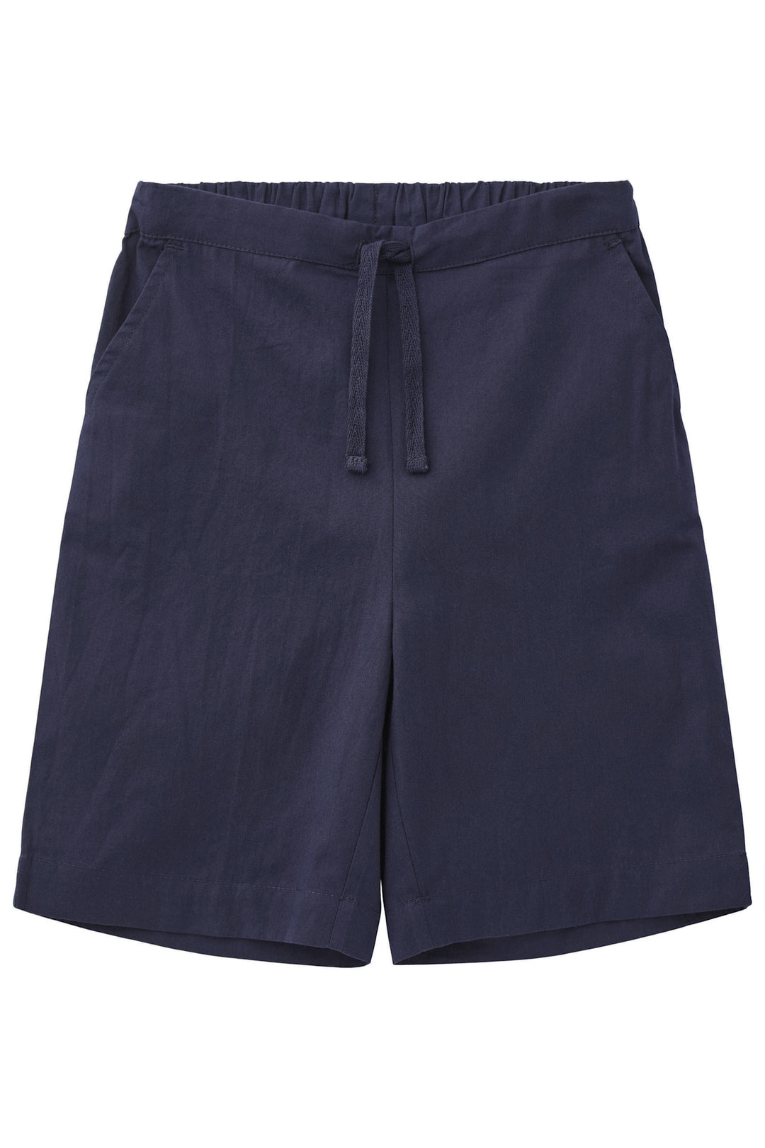 POPLIN SHORTS M. BINDEBÅND - NAVY