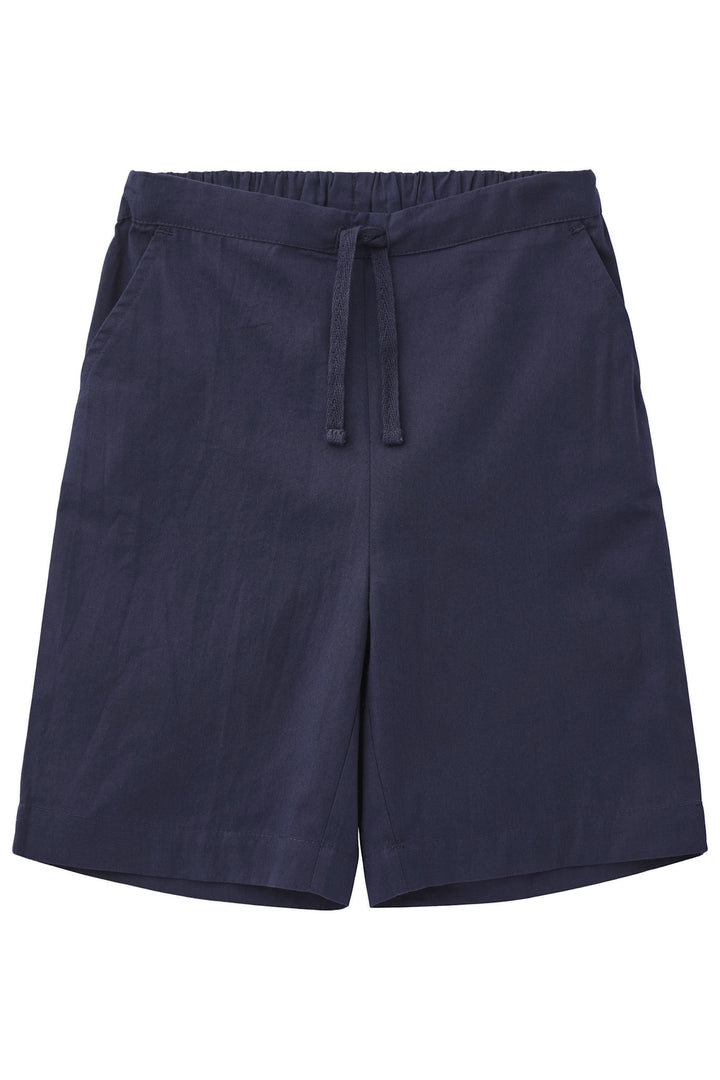 POPLIN SHORTS M. BINDEBÅND - NAVY