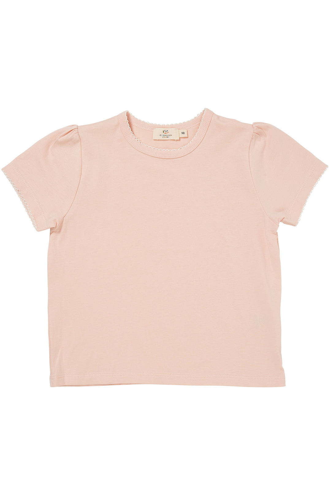 T-SHIRT MED FLÆSE ÆRME - DUSTY ROSE