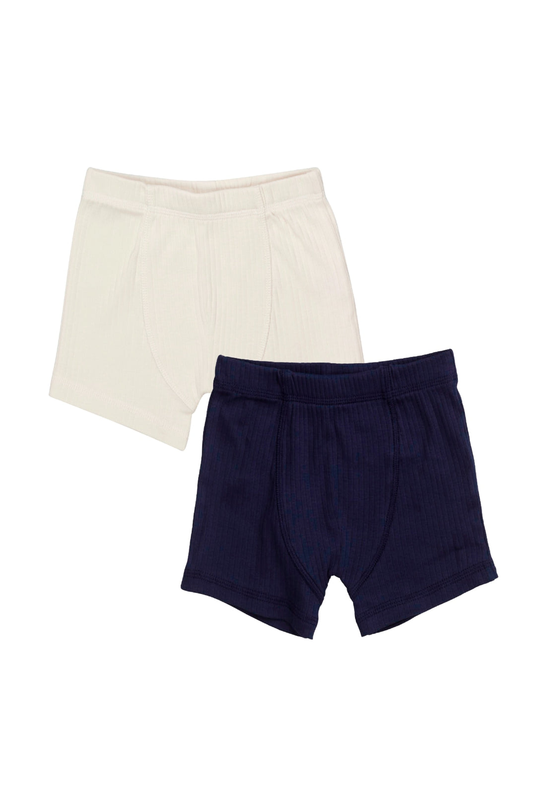 2-PAK BOXERSHORTS I RIB JERSEY - NAVY/ CREAM COMB. KICK