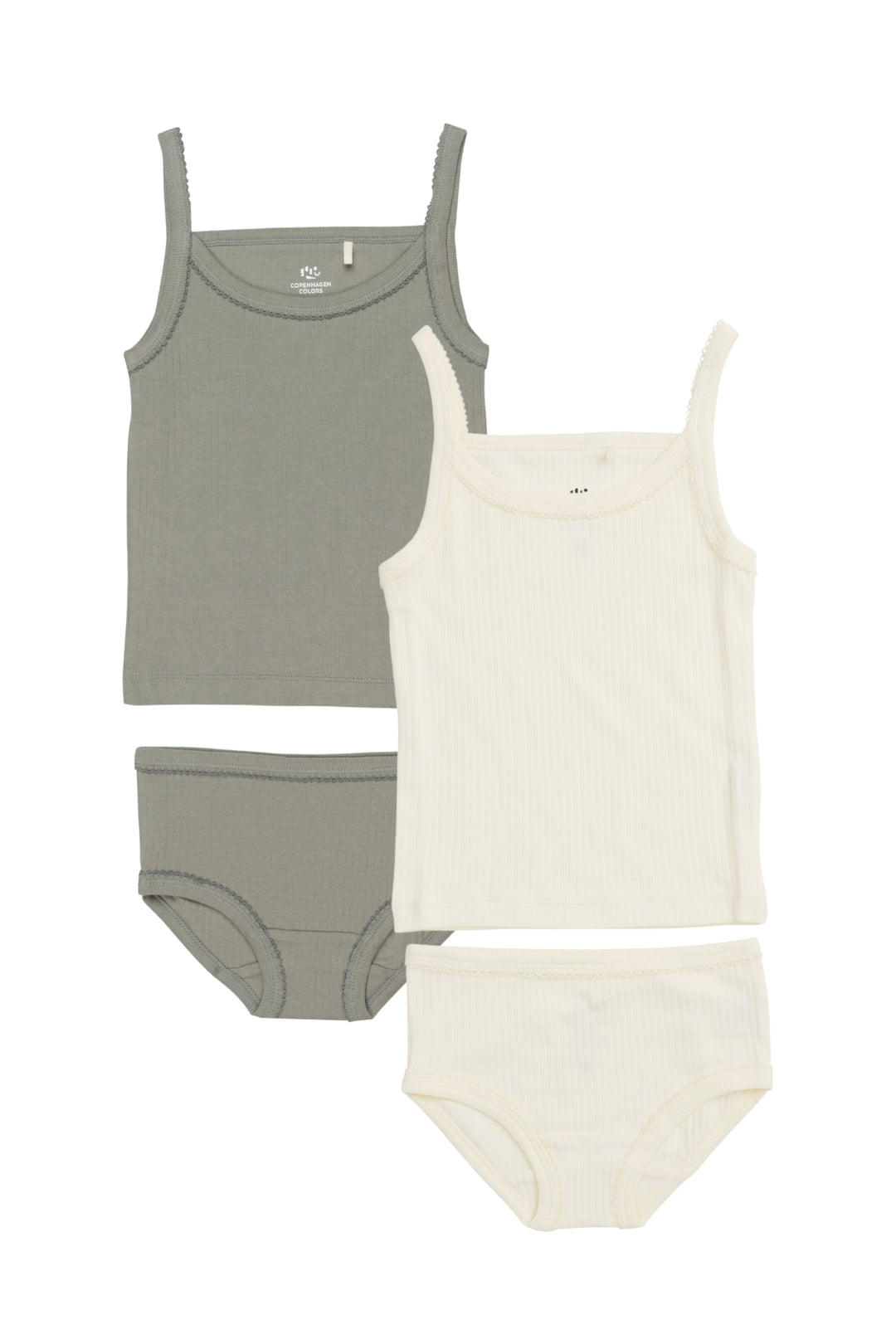 2-PAKKE UNDERTØJ - CREAM/ GREY COMB.