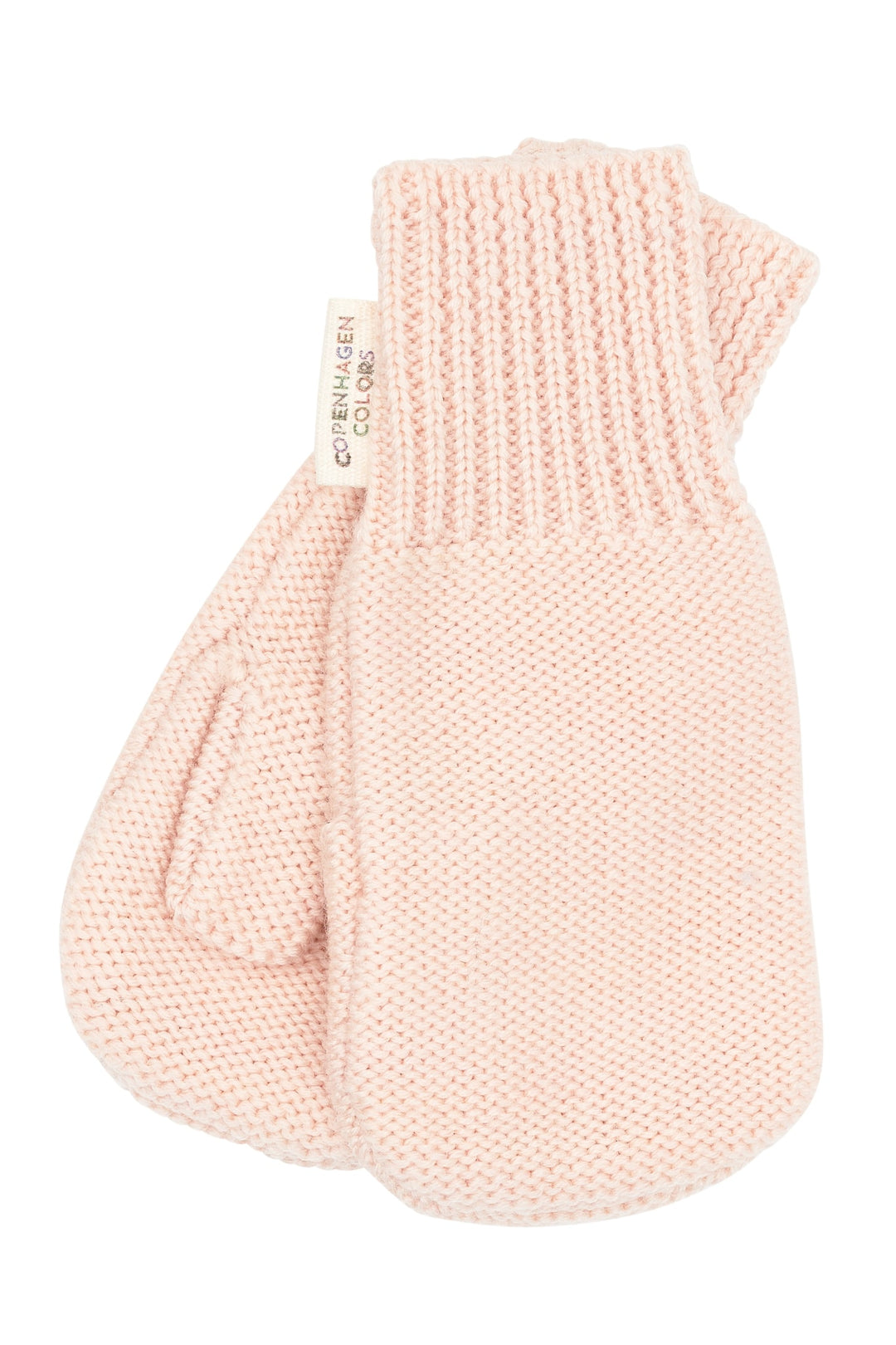 STRIKKET UNISEX VANTER I MERINOULD - SOFT PINK