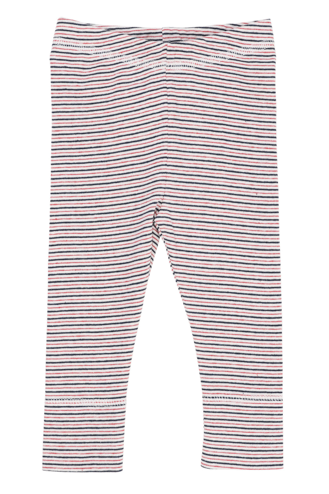SUPER BLØDE LEGGINGS MED STRIBER - BLUE RED STRIPE
