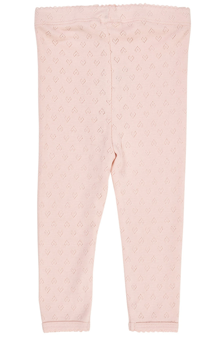 LEGGING M. HJERTE MØNSTER - DUSTY ROSE