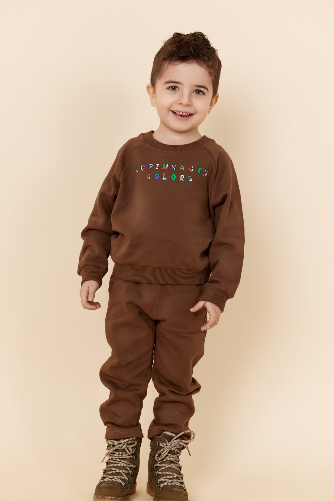 BLØD SWEATSHIRT M. LOGO - CHOCOLATE