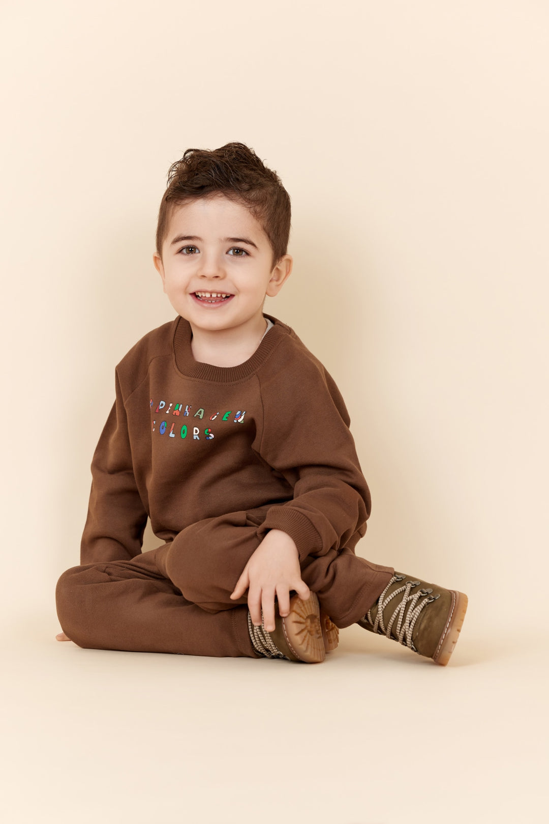 BLØD SWEATSHIRT M. LOGO - CHOCOLATE