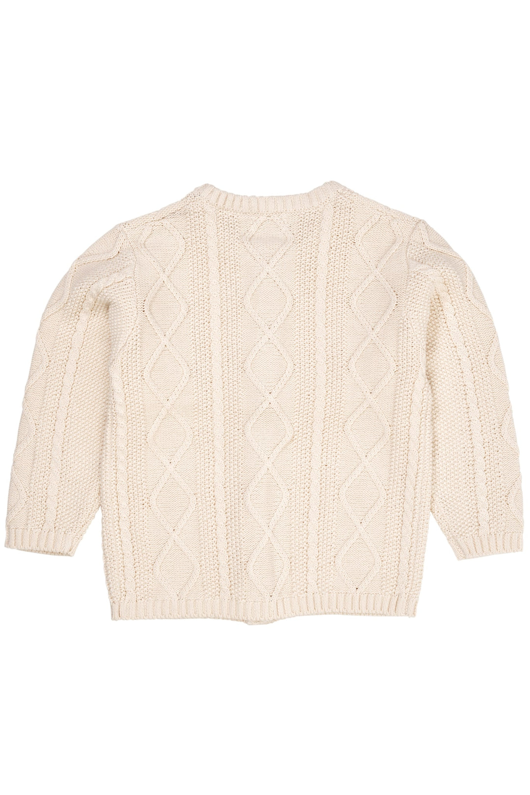 KABELSTRIKKET CARDIGAN - CREAM