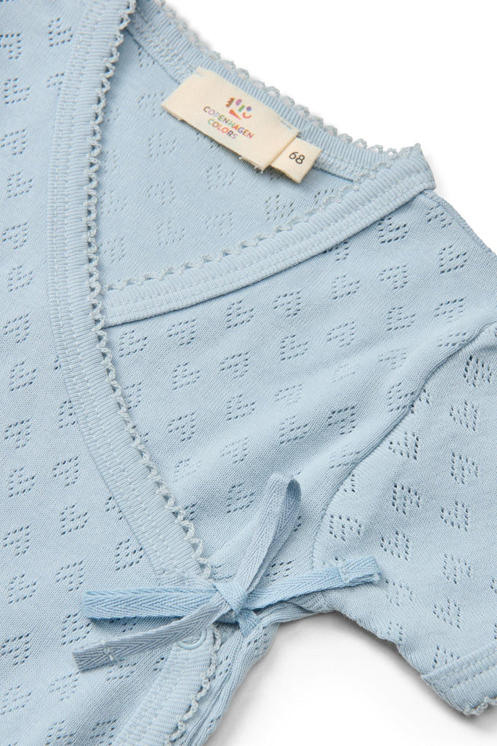 BODYSTOCKING M. HJERTE MØNSTER - DUSTY BLUE