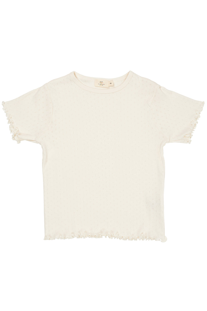 SOMMER POINTELLE T-SHIRT SS - CREAM
