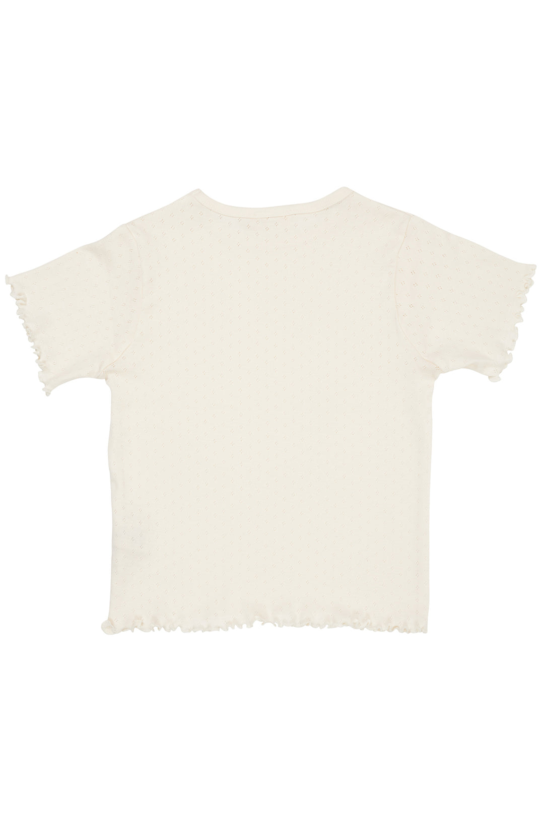 SOMMER POINTELLE T-SHIRT SS - CREAM