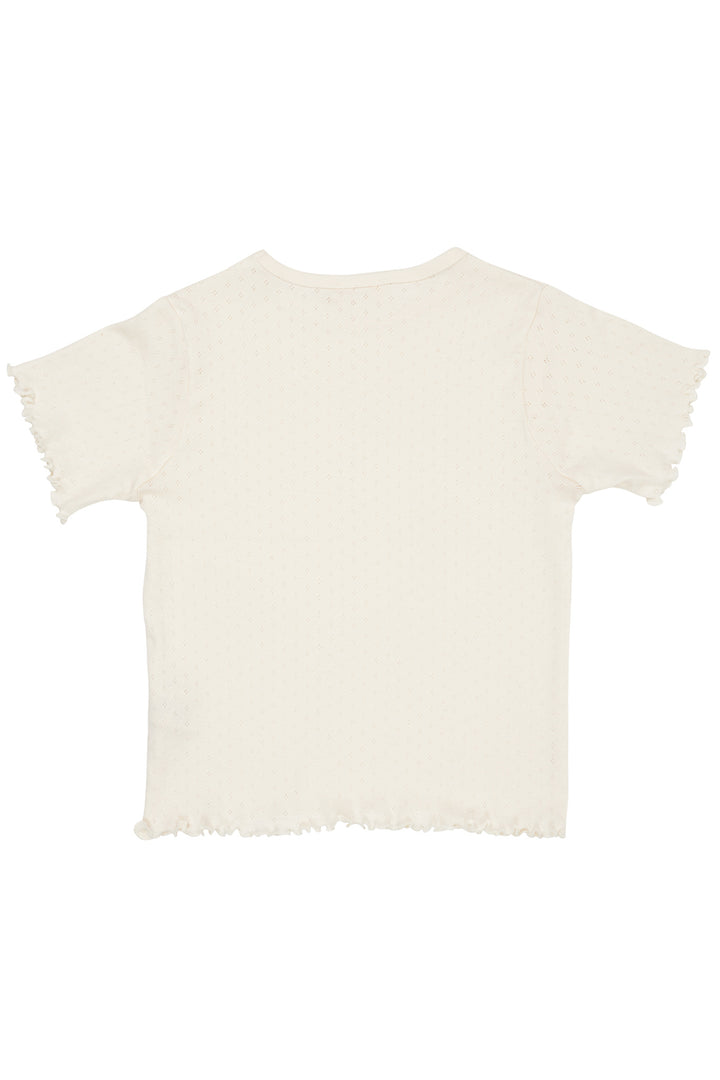 SOMMER POINTELLE T-SHIRT SS - CREAM
