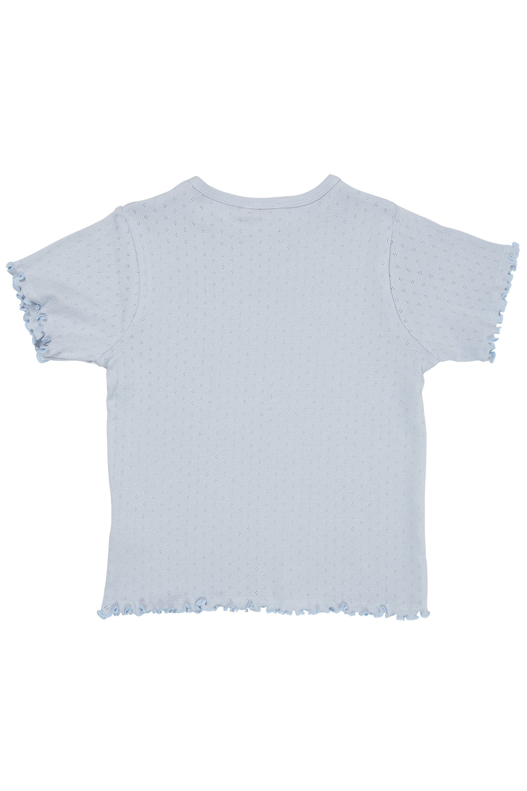 SOMMER POINTELLE T-SHIRT SS - DUSTY BLUE