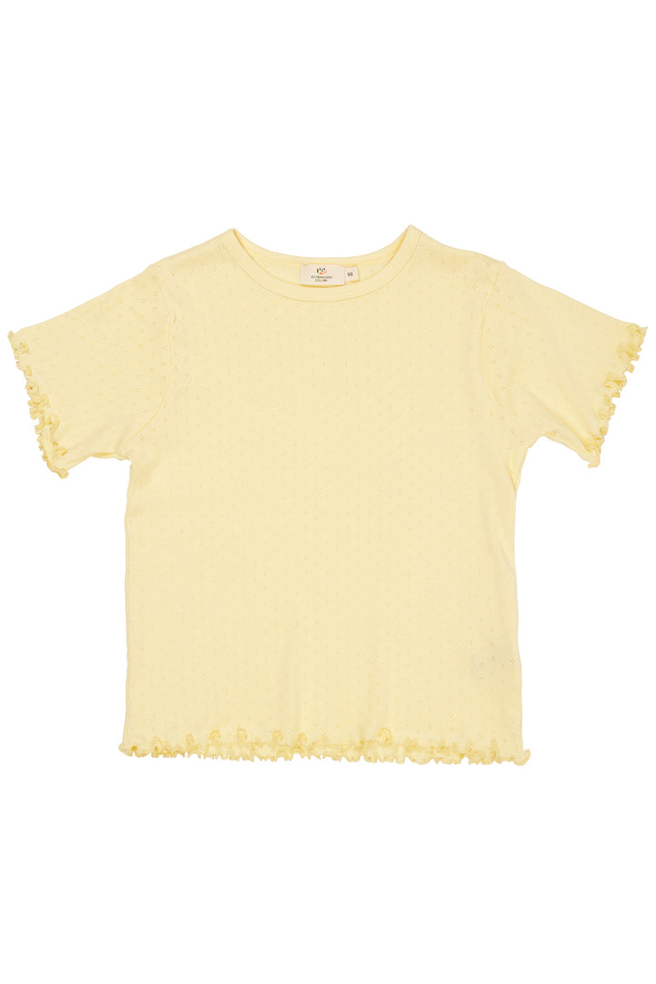 SOMMER POINTELLE T-SHIRT SS - LT YELLOW