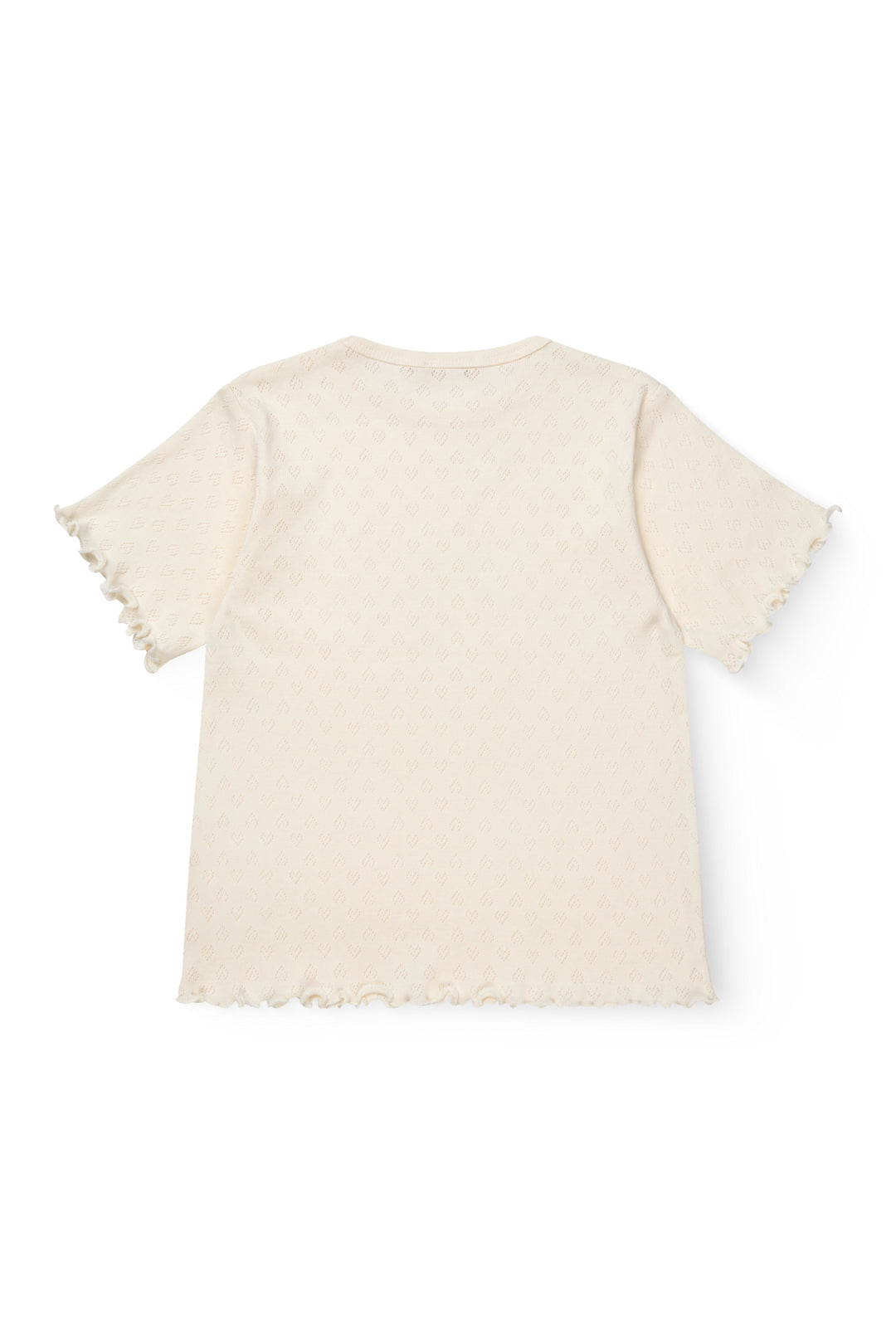 T-SHIRT M. HJERTE MØNSTER - CREAM