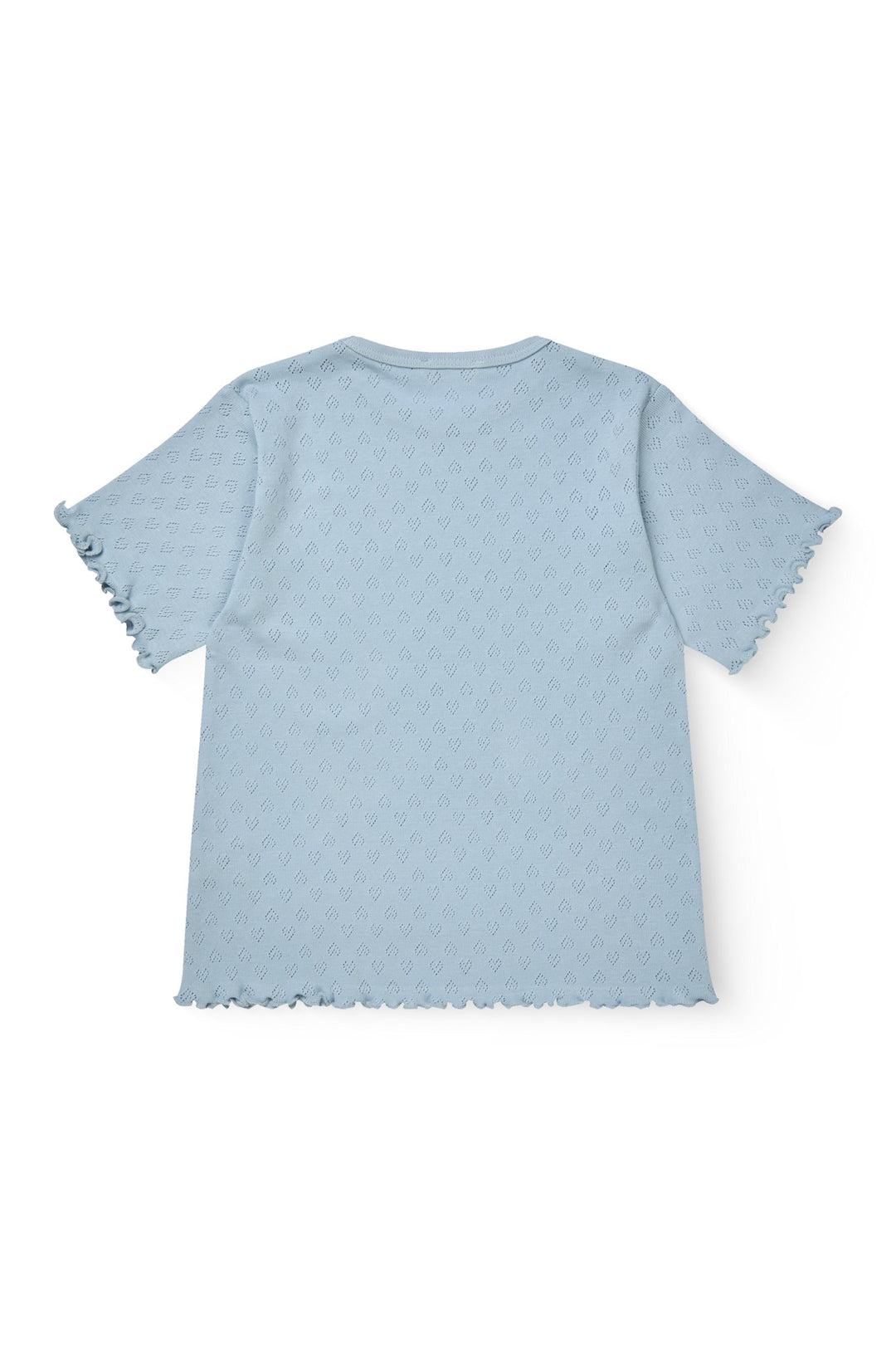 T-SHIRT M. HJERTE MØNSTER - DUSTY BLUE