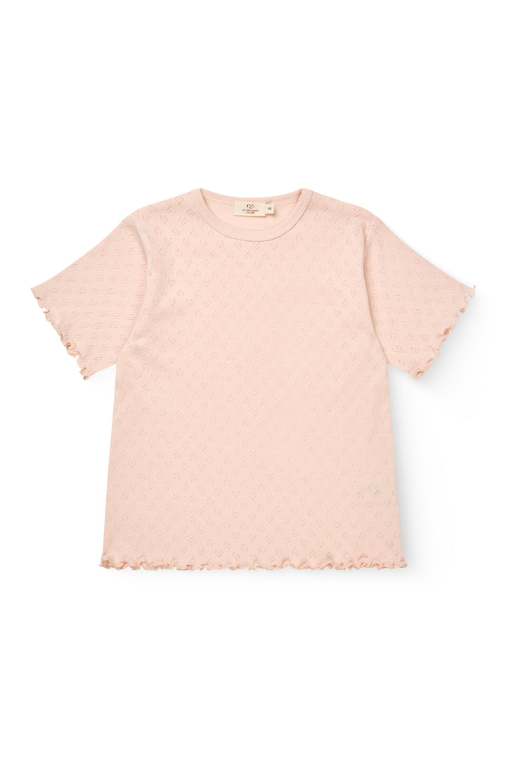T-SHIRT M. HJERTE MØNSTER - DUSTY ROSE