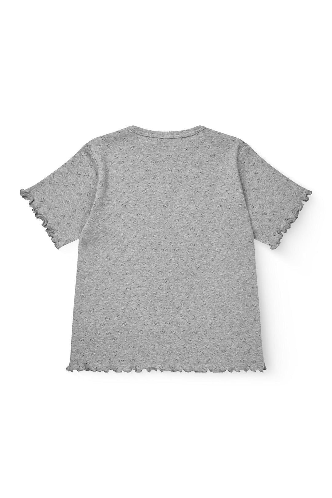 T-SHIRT M. HJERTE MØNSTER - GREY MEL.