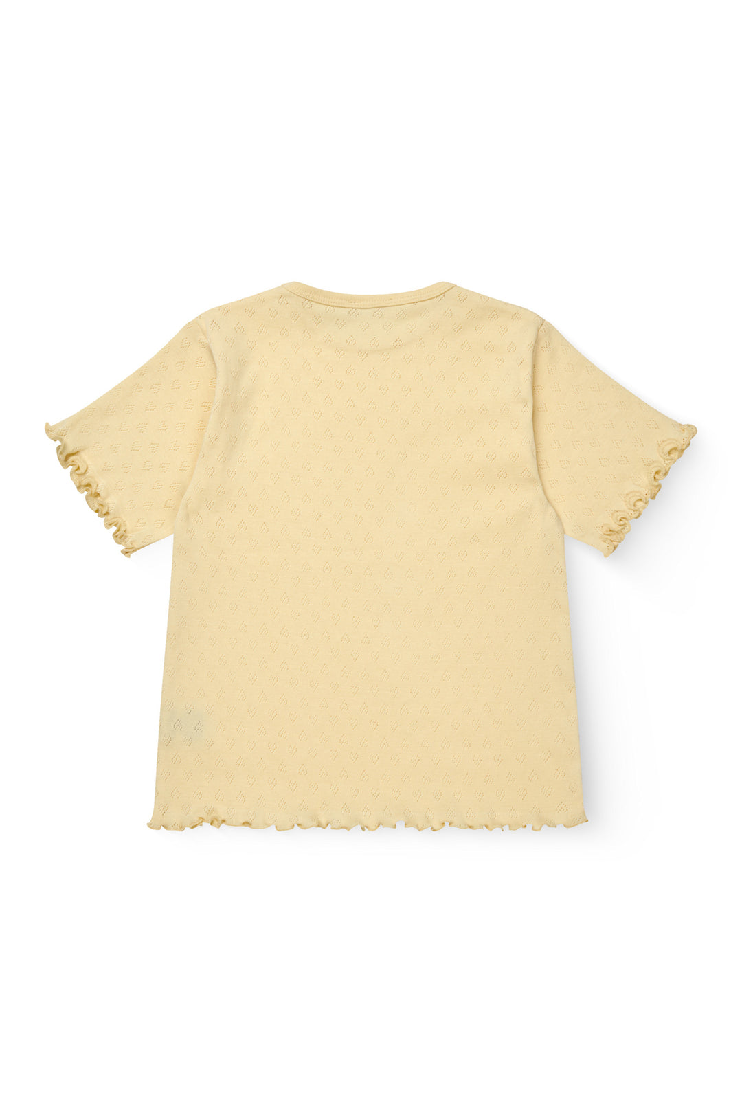 T-SHIRT M. HJERTE MØNSTER - PALE YELLOW