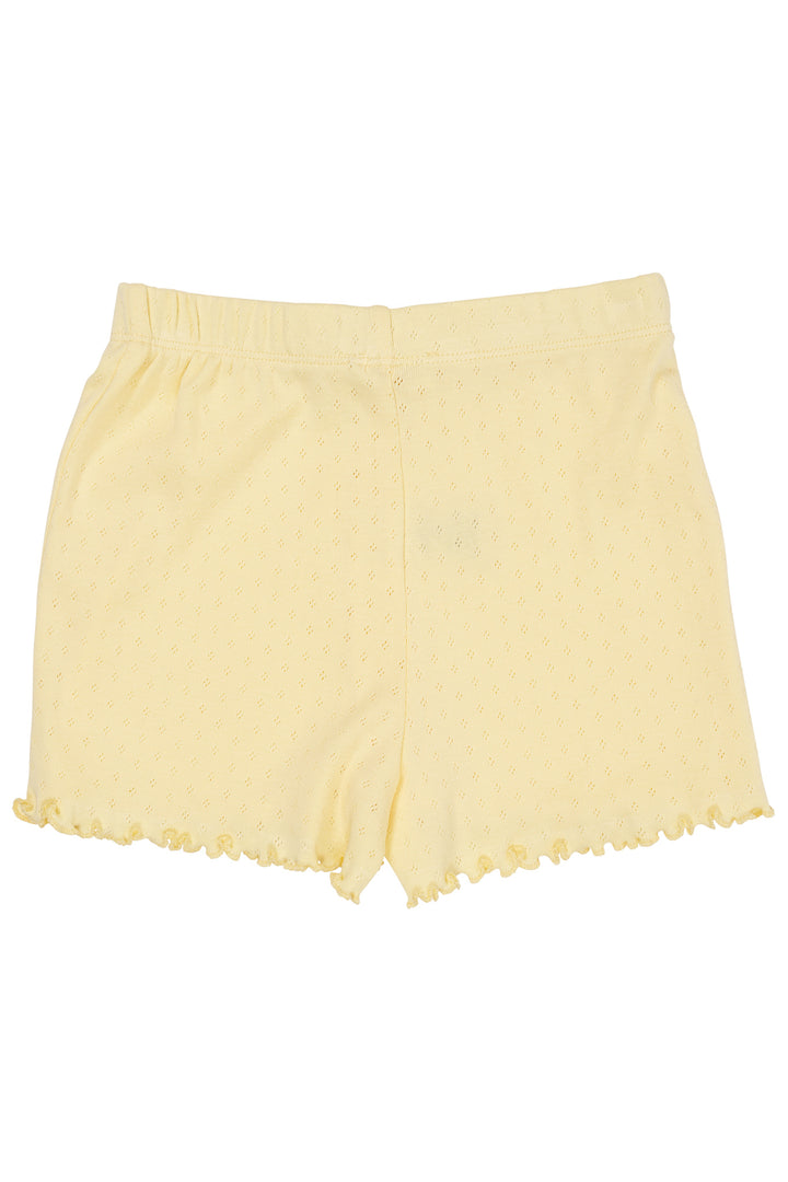 POINTELLE SHORTS - LT. YELLOW