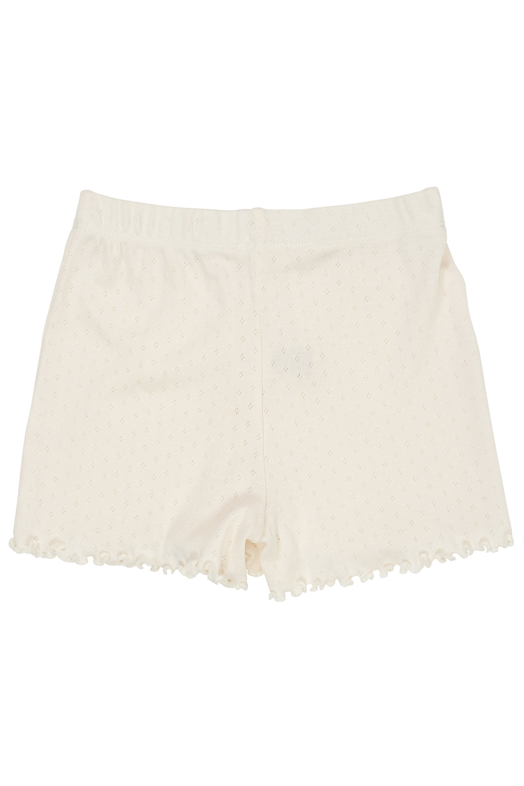 POINTELLE SHORTS - CREAM