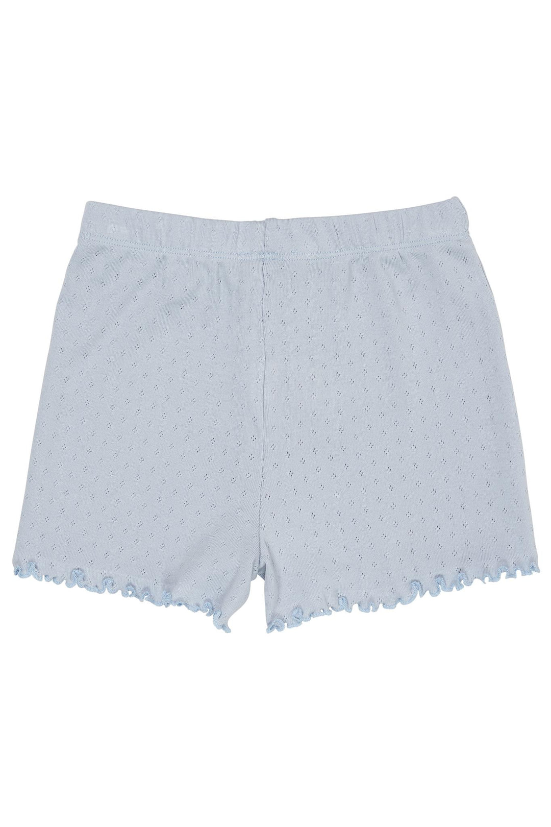 POINTELLE SHORTS - DUSTY BLUE
