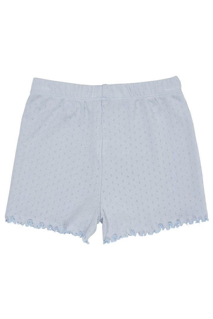 POINTELLE SHORTS - DUSTY BLUE