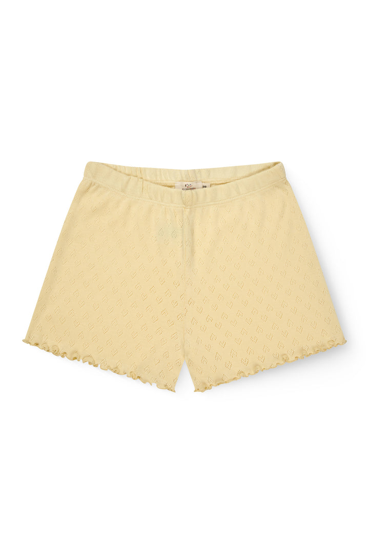 SHORTS M. HJERTE MØNSTER - PALE YELLOW