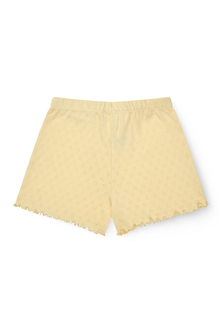 SHORTS M. HJERTE MØNSTER - PALE YELLOW