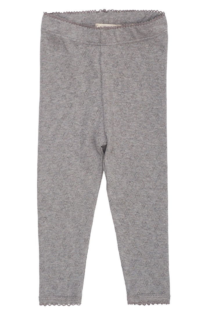 LEGGING M. HJERTE MØNSTER - GREY MEL