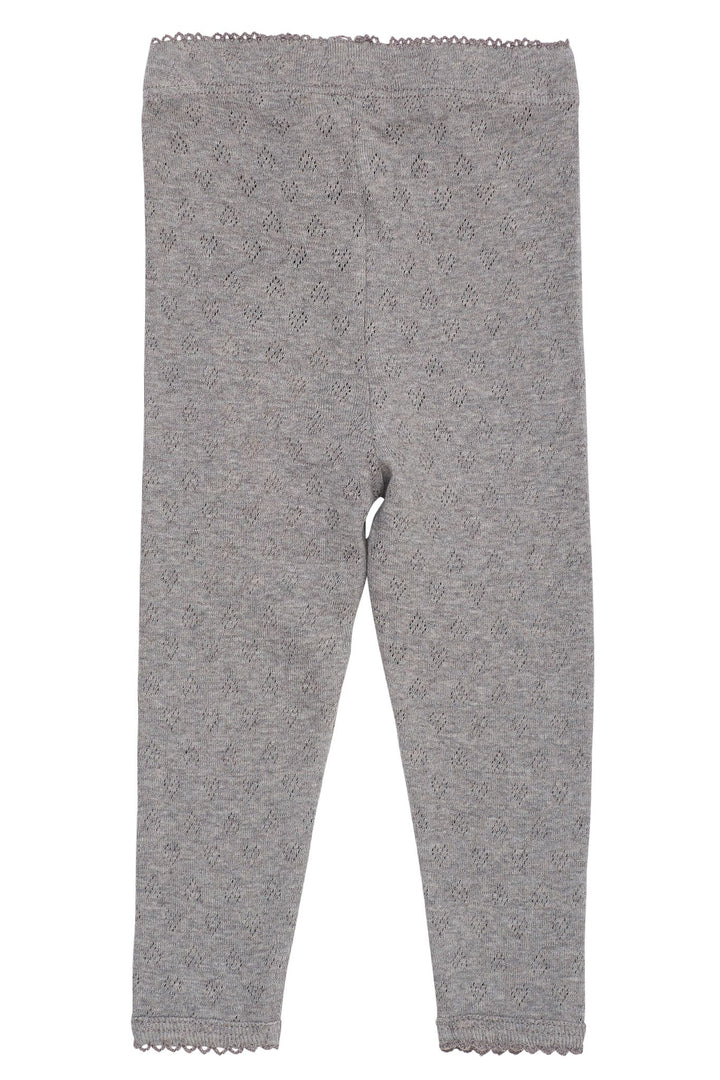 LEGGING M. HJERTE MØNSTER - GREY MEL