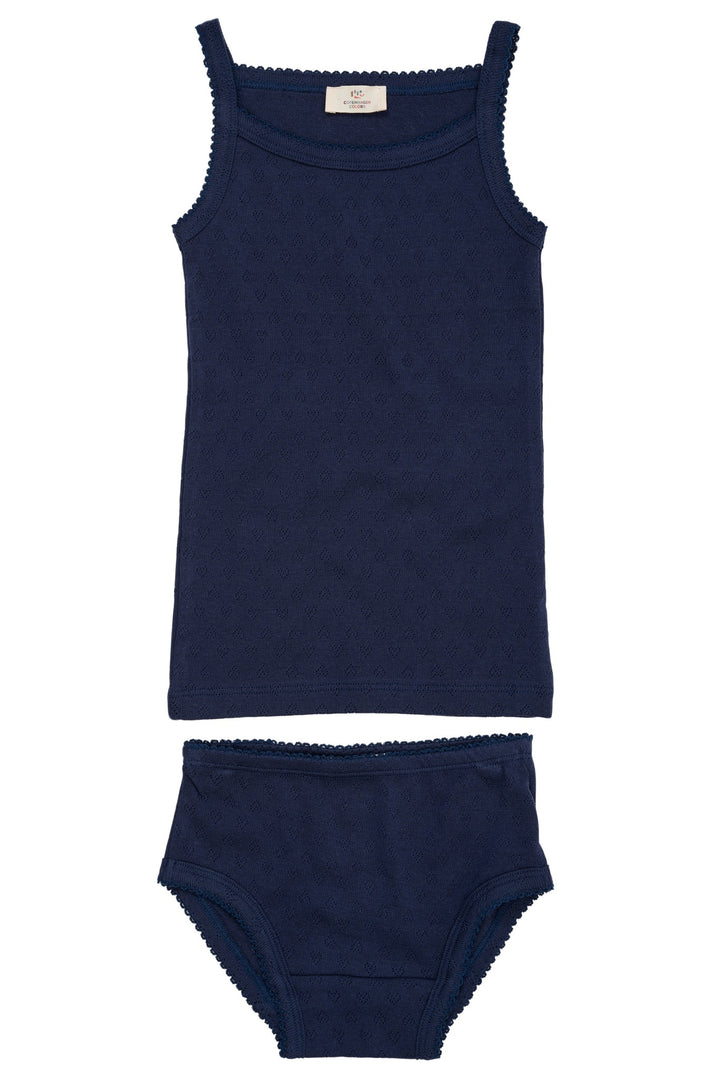 UNDERTØJ M. HJERTE MØNSTER - NAVY