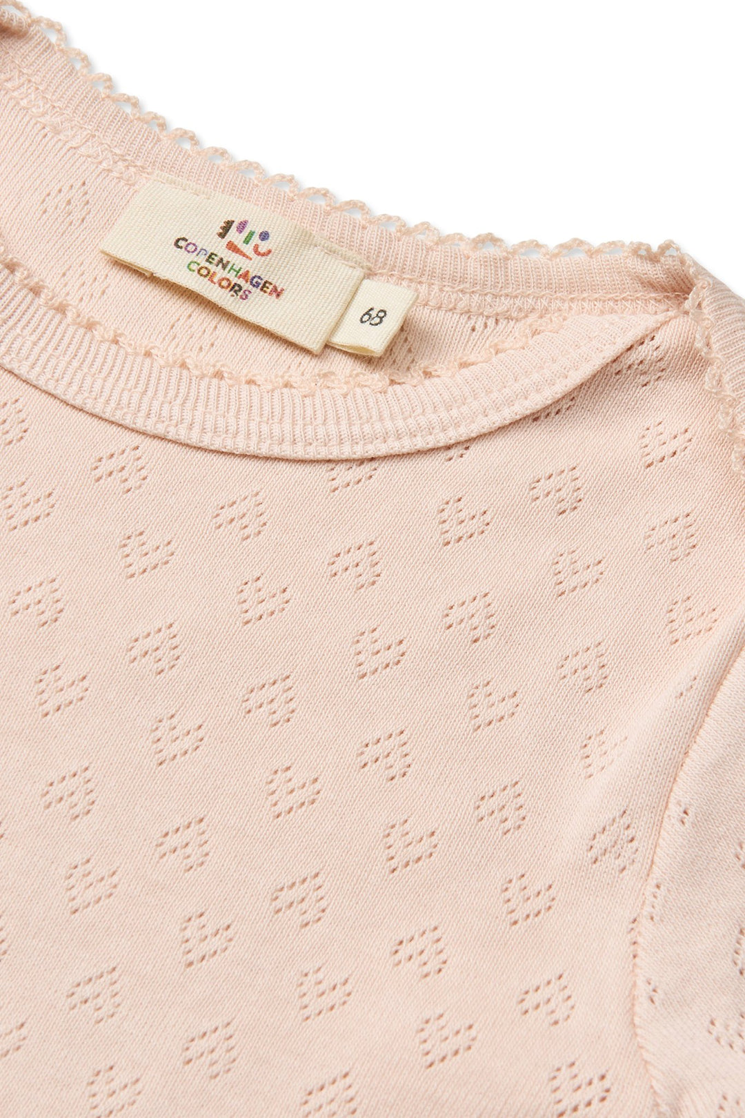 POINTELLE HJERTE BODY SHORT SLEEVE - DUSTY ROSE