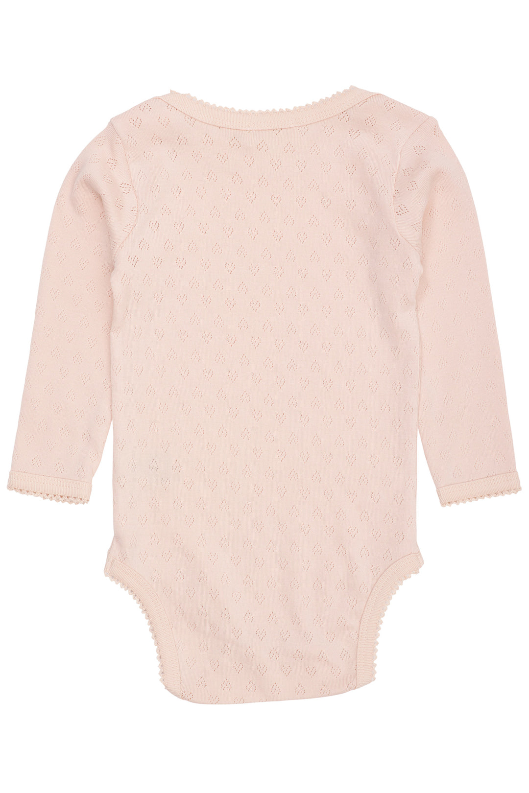 POINTELLE HJERTE LAPNECK BODY LS - DUSTY ROSE