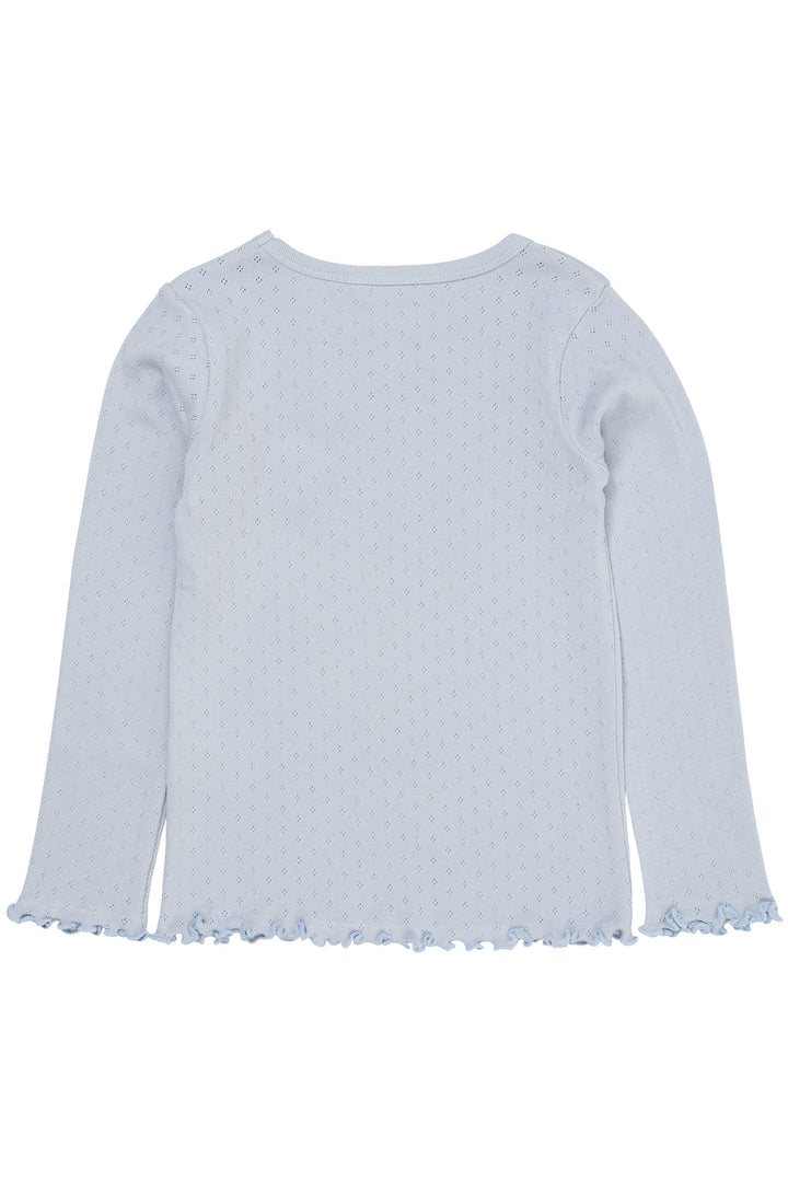 SOMMER POINTELLE T-SHIRT - DUSTY BLUE