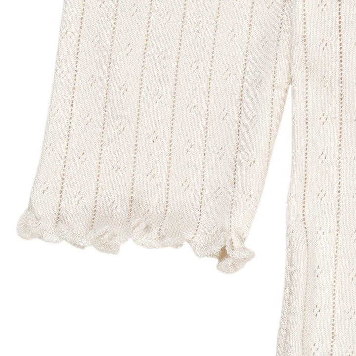 POINTELLE JUNIOR LS T-SHIRT - CREAM