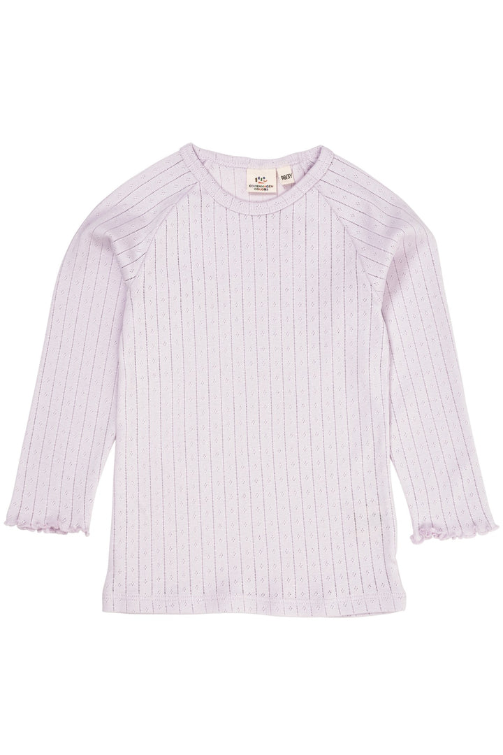 POINTELLE JUNIOR LS T-SHIRT - LAVENDER