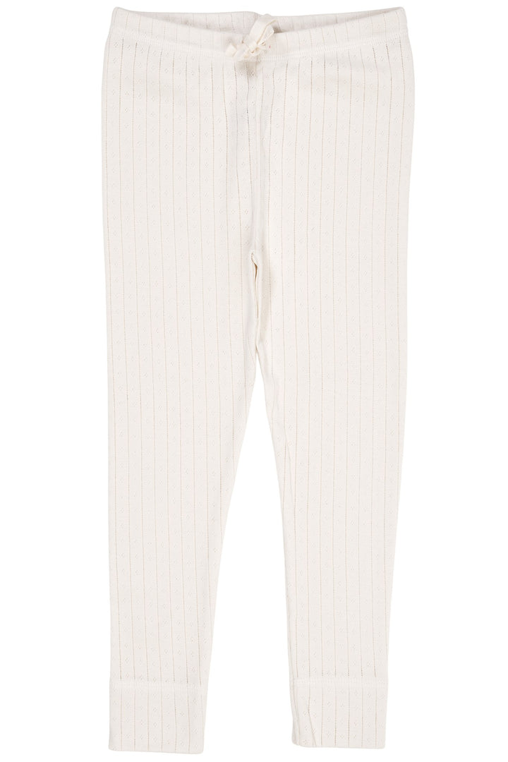 POINTELLE JUNIOR LEGGINS M. BINDEBÅND - CREAM