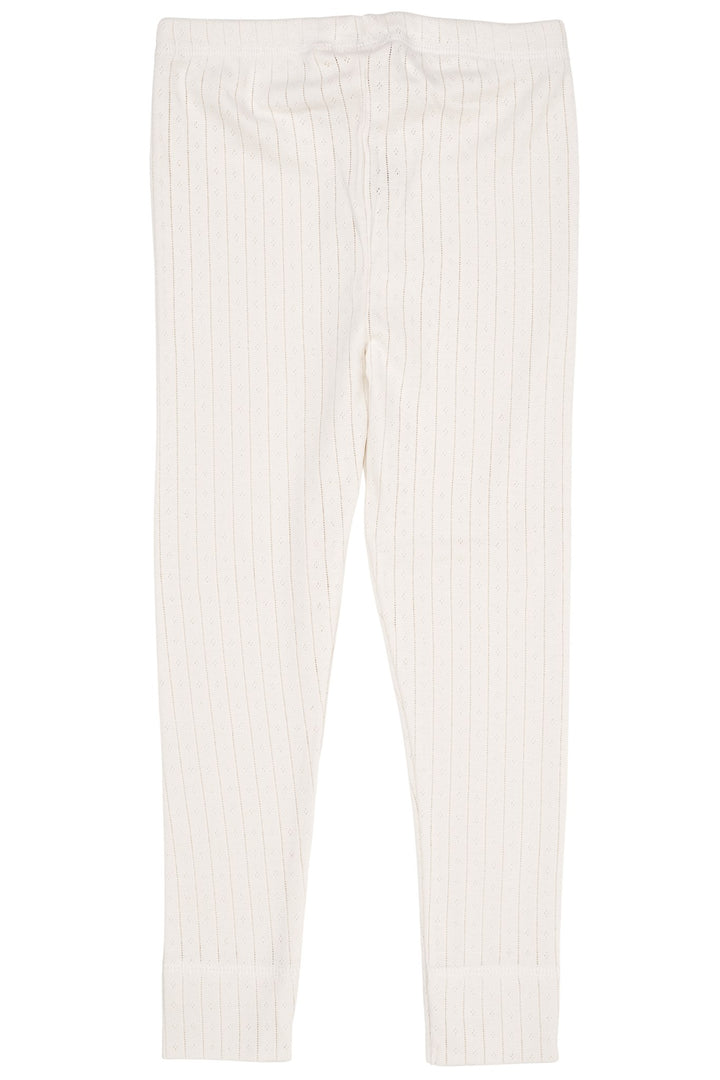 POINTELLE JUNIOR LEGGINS M. BINDEBÅND - CREAM