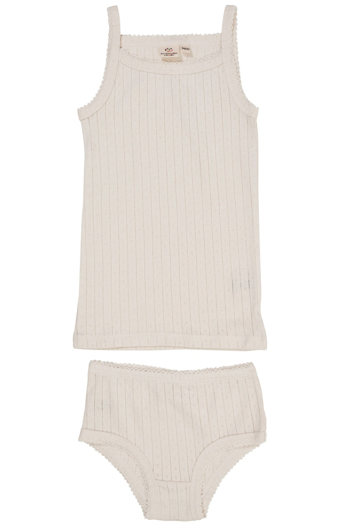 POINTELLE JUNIOR UNDERTØJSSÆT - CREAM