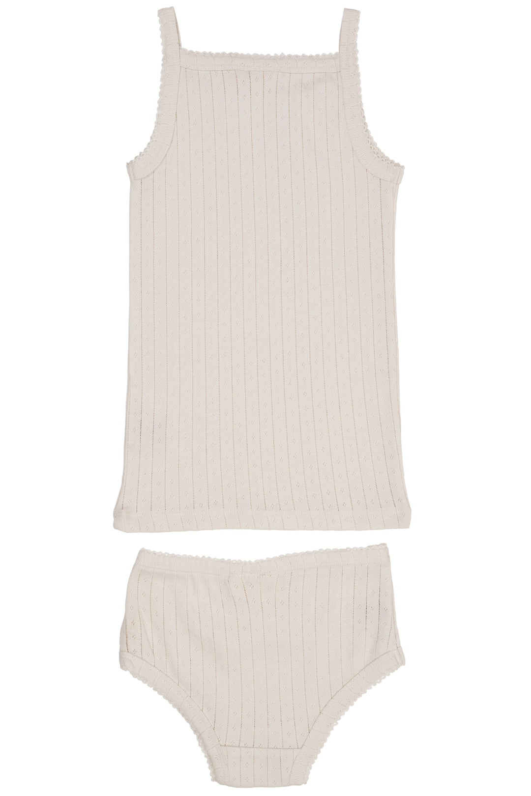 POINTELLE JUNIOR UNDERTØJSSÆT - CREAM