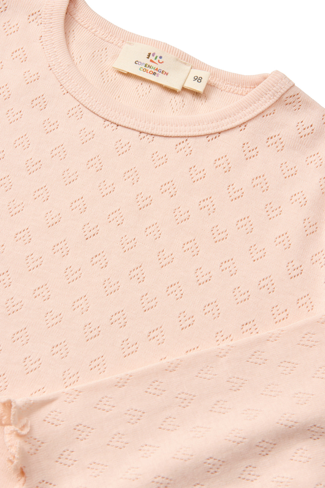 POINTELLE HJERTE T-SHIRT - DUSTY ROSE