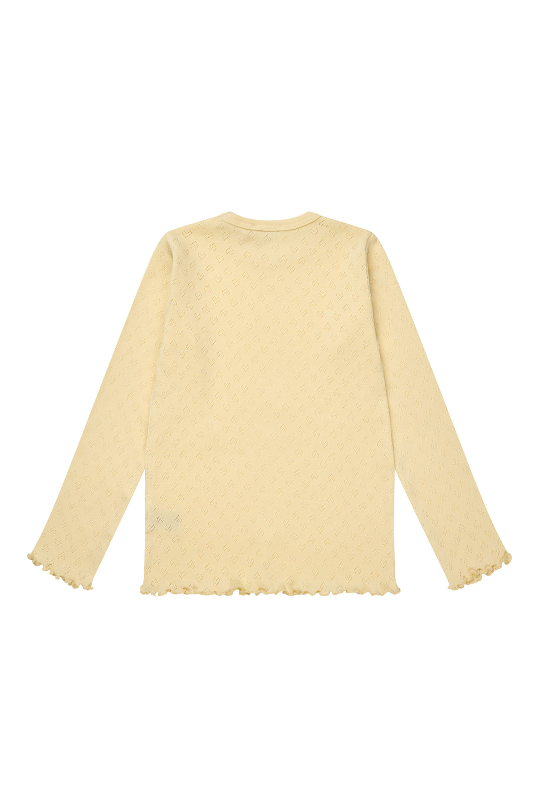 POINTELLE HJERTE T-SHIRT - LT. YELLOW