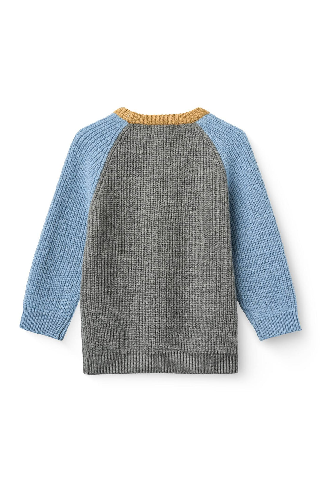 Strikket Unisex Bluse i Merino Uld - Grey Melange Comb.