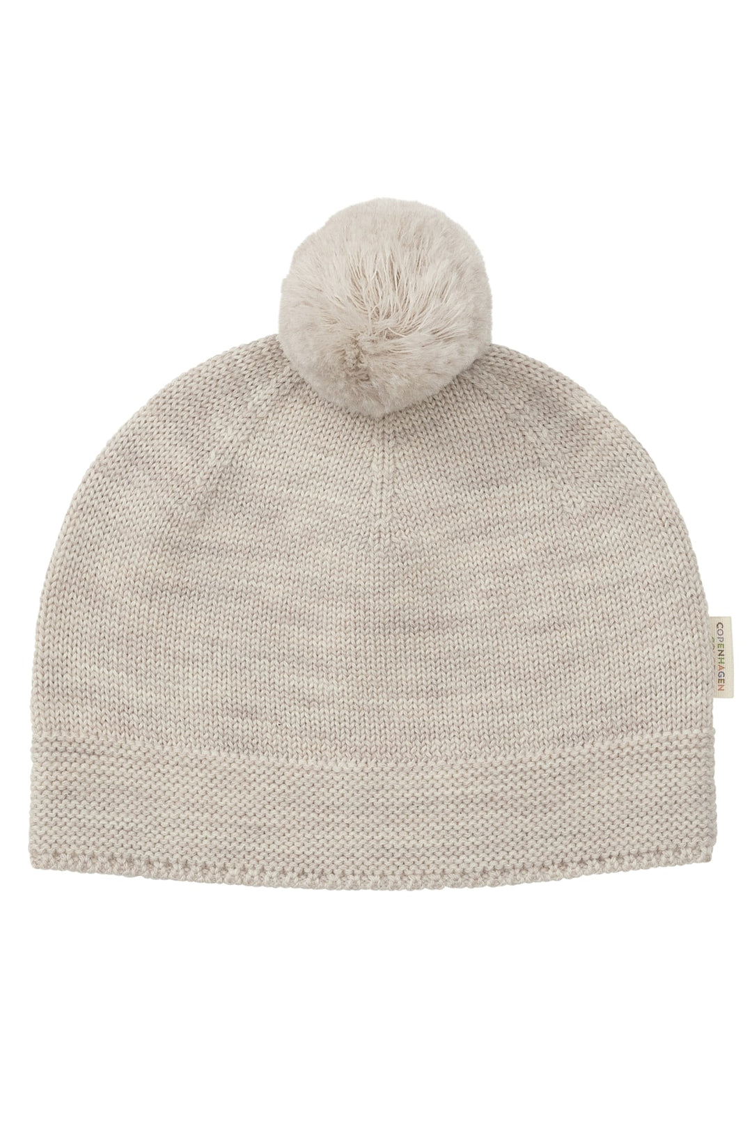 STRIKKET UNISEX HUE M. KVAST - PALE CREAM MELANGE